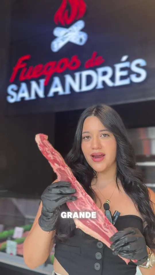 Fuegos Del Sur in Miami showing restaurant visit, premium cuts, grill meat, cocktails, atmosphere, live music, video by fuegosdesanandres on TikTok