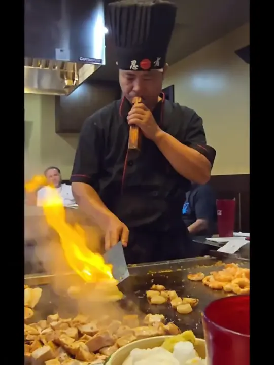 Fuji yama Sushi in Orlando showing dinner, hibachi, video by floridagirljh on TikTok
