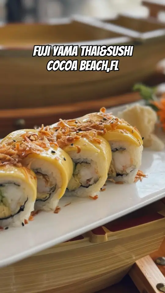 Fuji Yama Thai & Sushi Restaurant in Cocoa Beach showing restaurant, thai food, sushi, video by Fuji Yama Thai & Sushi Bar on Facebook