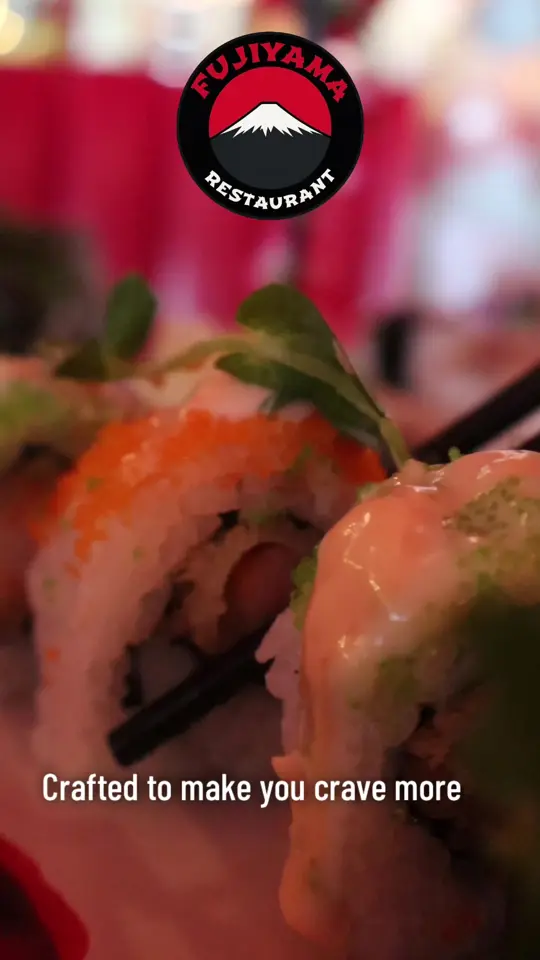 Fujiyama Japanese Steakhouse & Sushi Bar in Vero Beach showing sushi, salmon, japanese dining, video by fujiyamarestaurants on TikTok