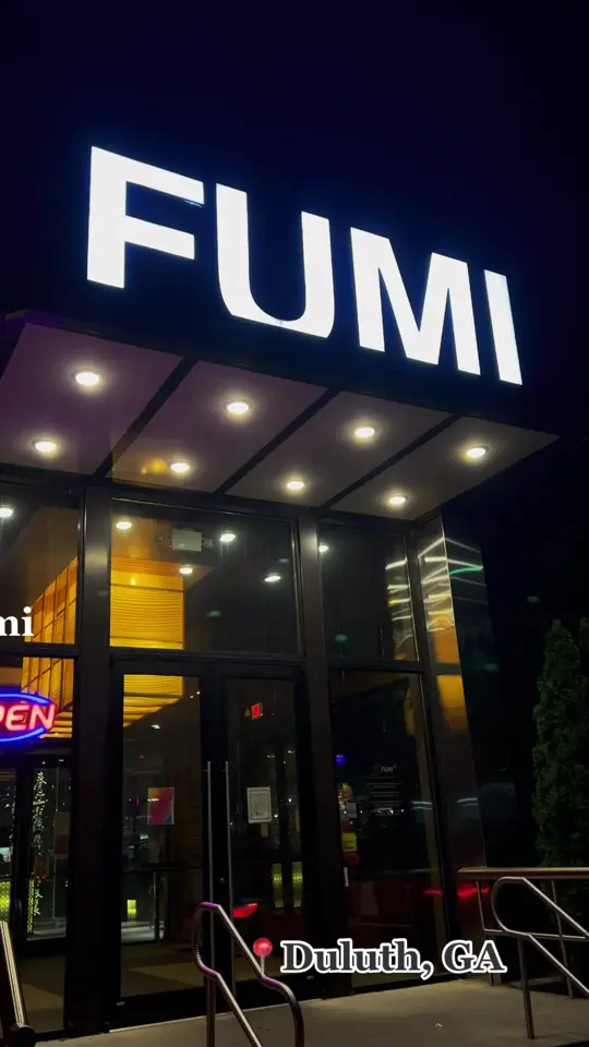 Fumi Hibachi and Sushi in Duluth showing review, visit, video by mylifestylepaige on TikTok