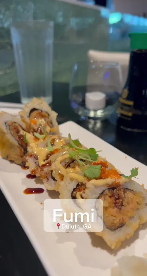 Fumi Hibachi and Sushi in Duluth showing hibachi, sushi, video by eatswjoy on TikTok