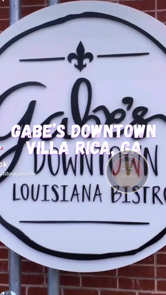 Gabe's Downtown in Villa Rica showing restaurant visit, food review, video by jarrettisnotimpressed on TikTok