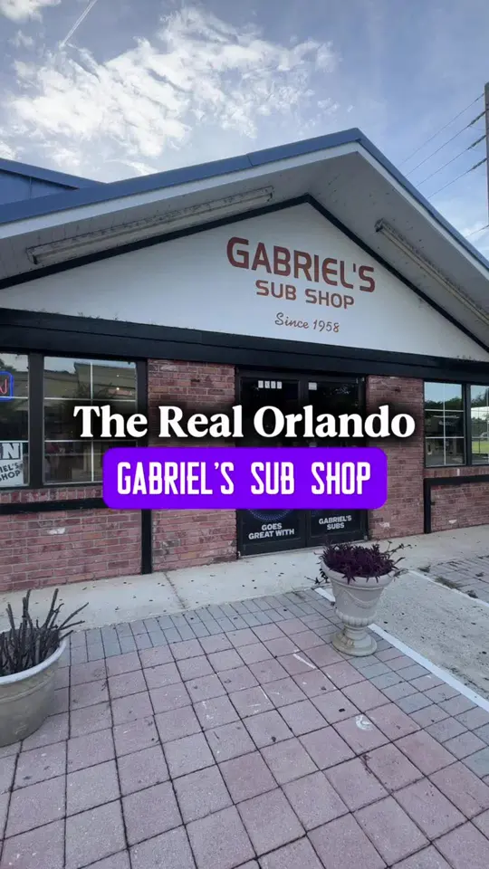 Gabriel's Submarine Sandwich in Orlando showing review, visit, video by justpotus on TikTok