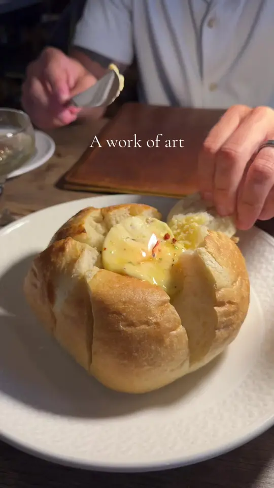 Gallion's in Rosemary Beach showing food, butter candle, video by giselleeecollins on TikTok