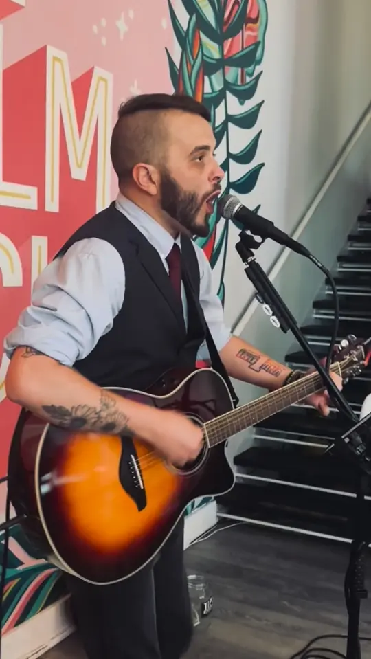Garden District Taproom in West Palm Beach showing live music, acoustic show, video by Taylor James Davis on Facebook