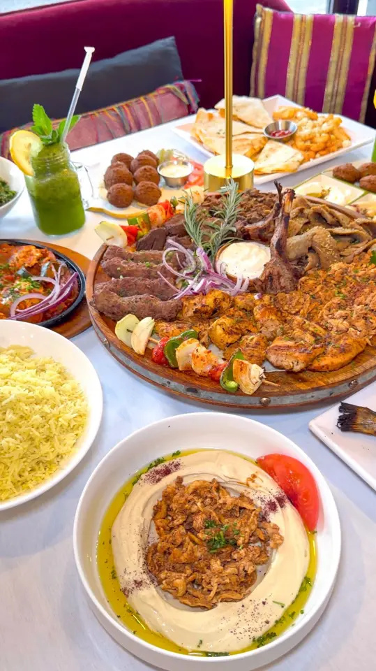 Garden Mediterranean Grill in Lutz showing review, visit, fresh mint lemonade, tabouli salad, hummus, baba ghanoush, labneh, pita bread, mediterranean quesadilla, video by Wesley Chapel Local on Facebook