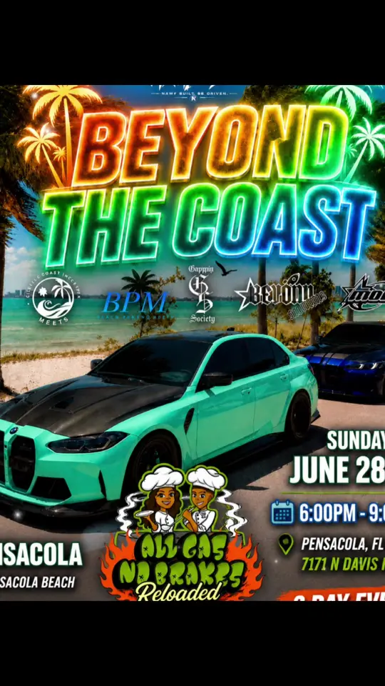 Gary's Brewery & Biergarten in Pensacola showing food truck, dinner, sunday event, video by allgasnobrakesreloaded on TikTok