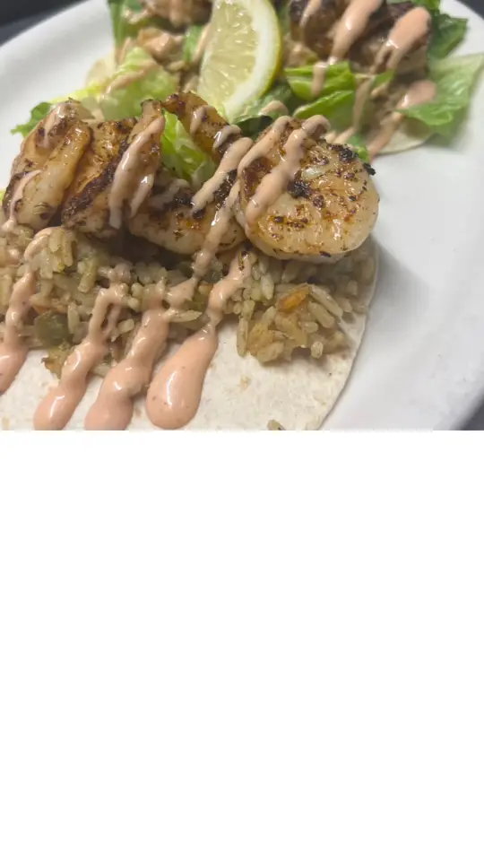 Gary's Oyster Shack in Panama City showing food, dirty shrimp tacos, video by Gary's Oyster Shack on Facebook