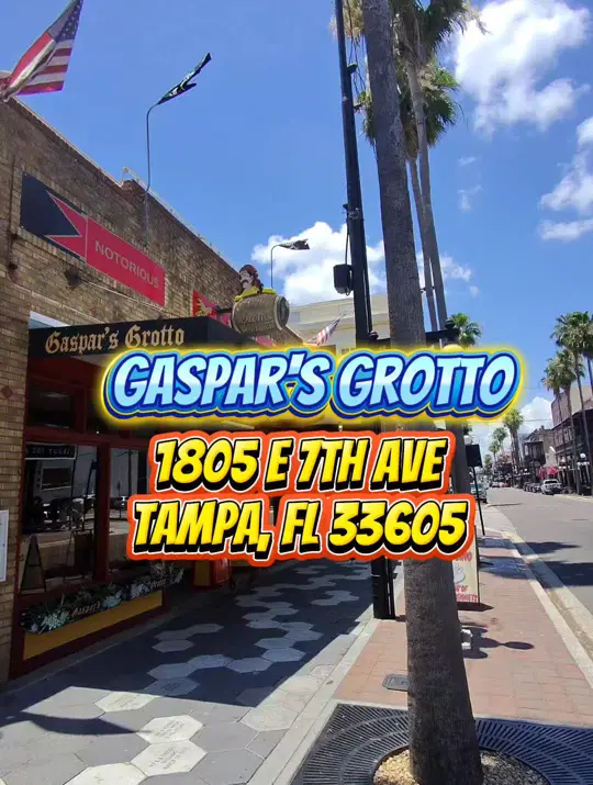 Gaspar's Grotto in Tampa showing visit, atmosphere, video by funtampa on TikTok