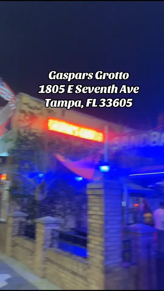 Gaspar's Grotto in Tampa showing review, visit, video by TJ Parker on Facebook