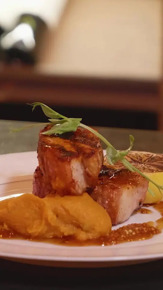 Gaucho Ranch Grill and Wines in Miami showing food, pork belly, video by gauchoranch on TikTok
