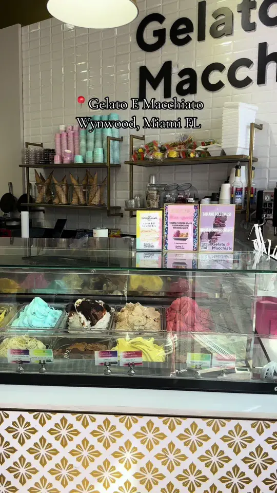  in Florida showing gelato, ice cream, dessert, video by mad.travelss on TikTok