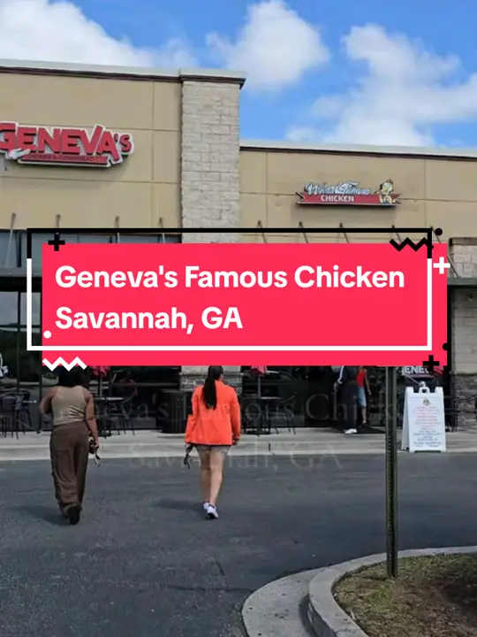 Geneva's Famous Chicken and Cornbread Co. in Savannah showing chicken, turkey wings, oxtails, fish, cornbread, video by latrell_no_sprewell on TikTok