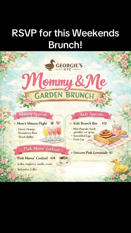  in Florida showing brunch, mommy and me brunch, video by georgiesrestaurant on TikTok
