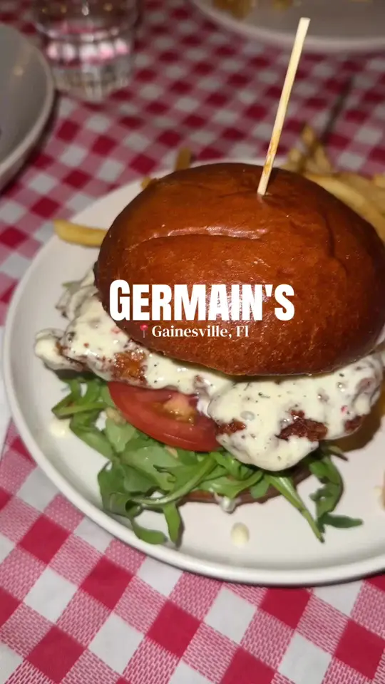 Germain's Chicken Sandwiches in Gainesville showing food, egg rolls, video by smalltowncitykitty on TikTok