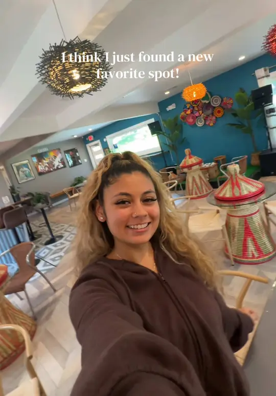Ghion Ethiopian Restaurant in Decatur showing restaurant visit, ethiopian food, video by arianaa.elisayde on TikTok