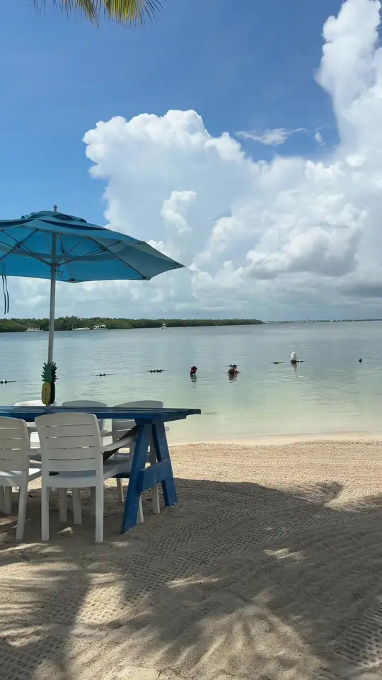 Gilbert's Tiki Bar in Key Largo showing live music, beach vibes, tiki bar atmosphere, video by gilbertsresort on TikTok
