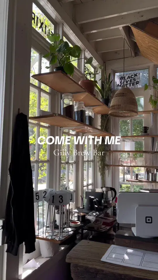 Gilly Brew Bar in Stone Mountain showing coffee shop visit, black owned business, fall menu, video by columbusgirlie on TikTok