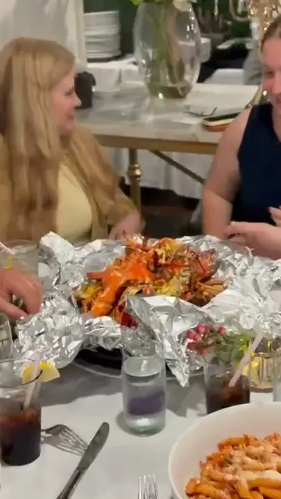 Giovanni's in Palm Beach Gardens showing food, lobster, video by Giovanni's Italian Restaurant on Facebook