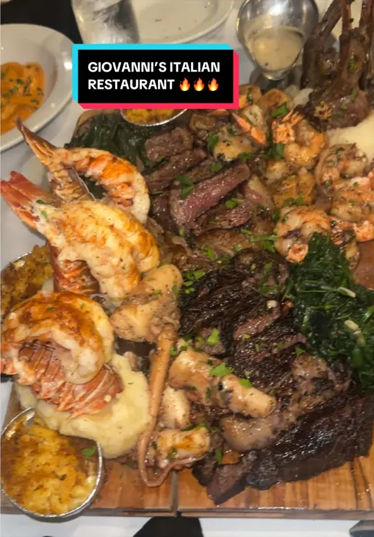 Giovanni's Restaurant in Miami showing review, meat board, video by barrrieee on TikTok