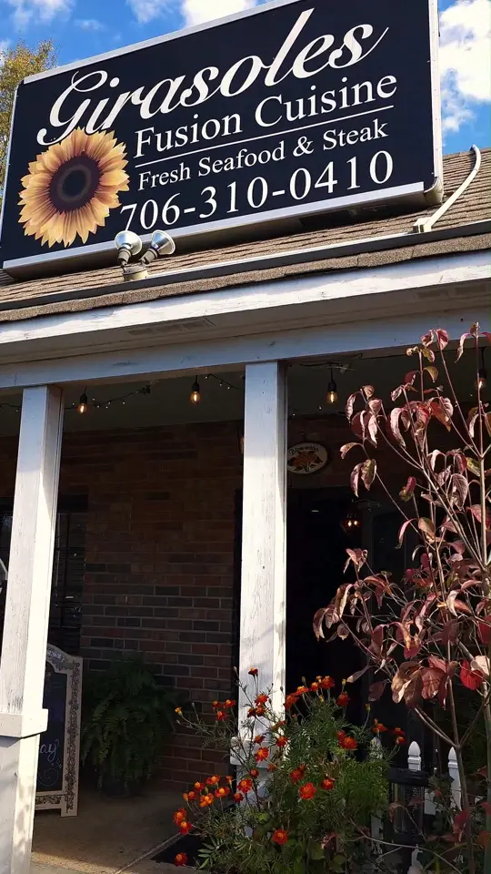 Girasoles in Watkinsville showing brunch, seasonal flavors, handcrafted dishes, mother's day celebration, restaurant atmosphere, video by Girasoles Cuisine on Facebook