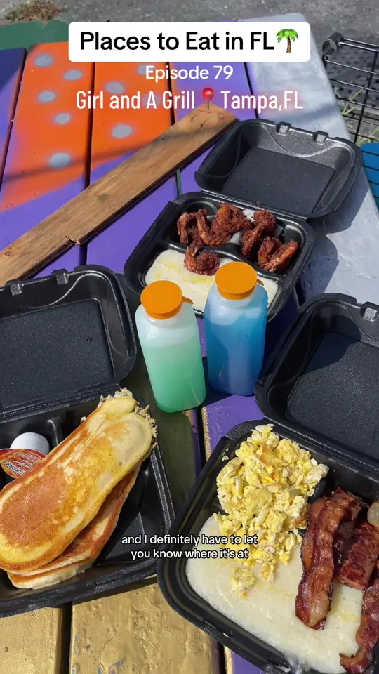 Girl And A Grill in Tampa showing visit, review, video by kaymarie023 on TikTok