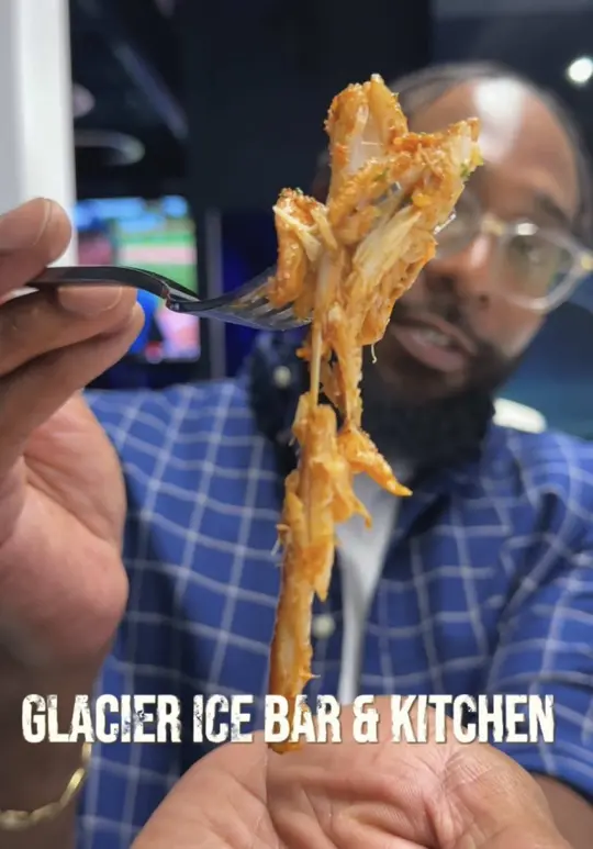 Glacier Ice Bar & Kitchen in Peachtree Corners showing review, visit, video by paulyshoreatl on TikTok