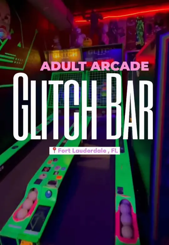  in Florida showing cocktail, arcade games, video by memethexplorer on TikTok