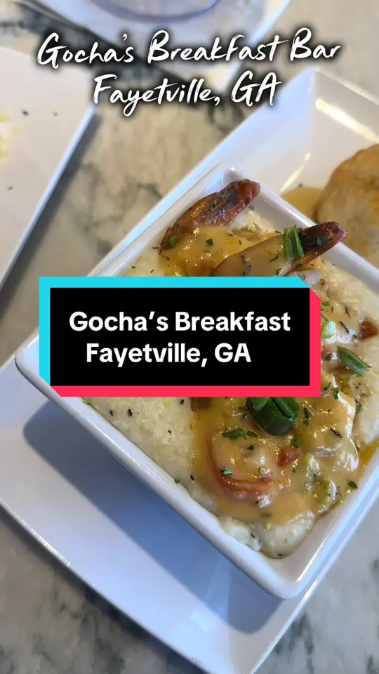 Gocha's Breakfast Bar in Atlanta showing review, visit, video by fleurishwithz on TikTok