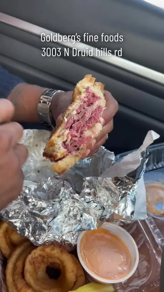 Goldbergs Fine Foods - Dunwoody in Dunwoody showing food, reuben sandwich, video by therealfoodstalker on TikTok