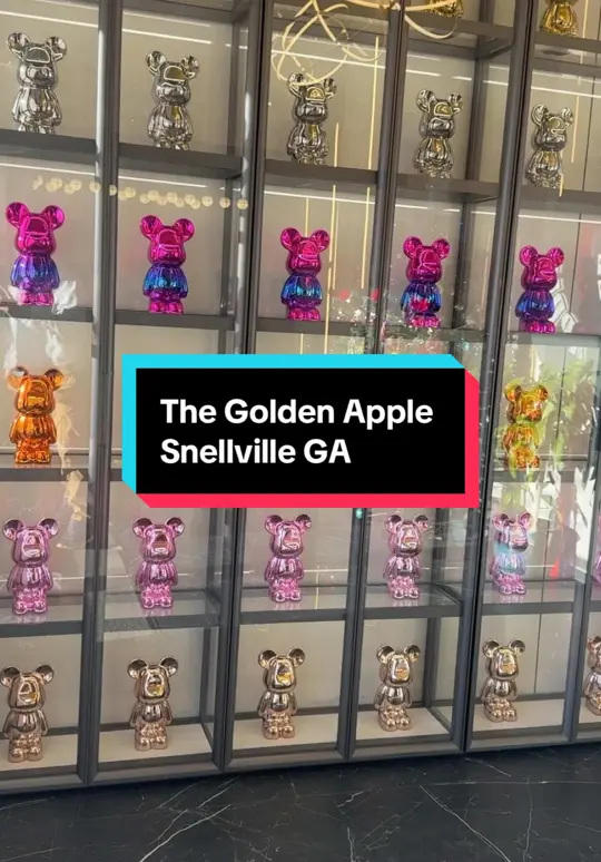 Golden Apple Buffet in Snellville showing buffet, hibachi station, pho station, video by chezeggrollz on TikTok