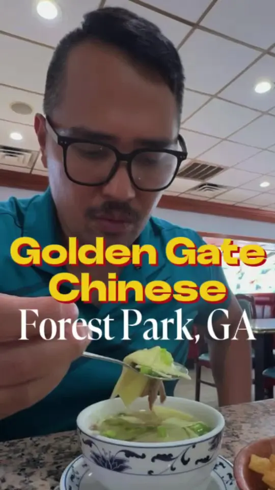 Golden Gate Chinese Restaurant in Forest Park showing review, visit, video by chrismomongan on TikTok