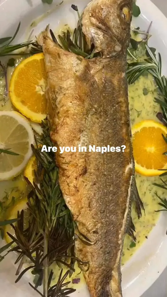 Golden Grove Kitchen in Naples showing restaurant review, dining experience, branzino, video by Jeffery Gulick on Facebook