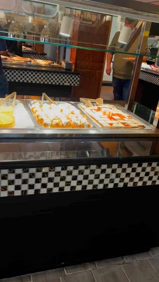 Golden Panda in Athens showing buffet, food, video by Golden Panda Buffet on Facebook