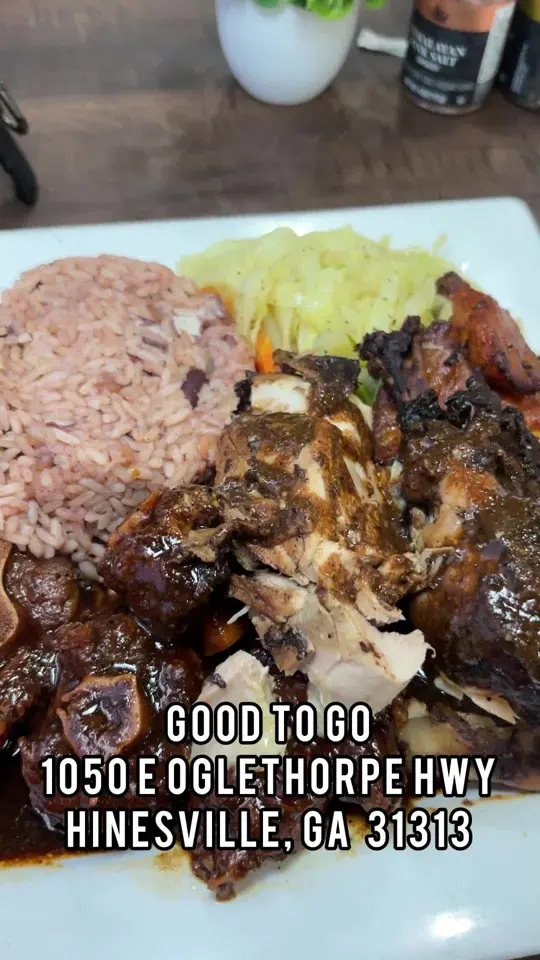 Good to Go Jamaican Restaurant in Hinesville showing restaurant visit, jamaican food, video by diamonddmonaee4 on TikTok