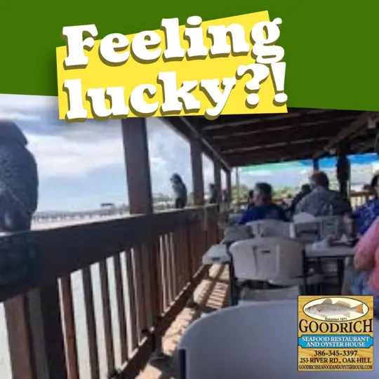 Goodrich Seafood & Oyster House in Oak Hill showing visit, atmosphere, video by Goodrich's Seafood & Oyster House on Facebook