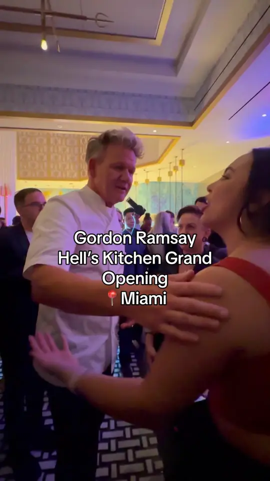 Gordon Ramsay Hell's Kitchen - Miami in Miami showing visit, grand opening party, video by iviethefoodie on TikTok