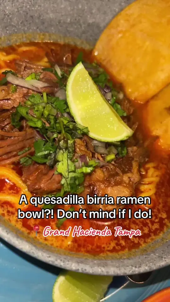  in Florida showing review, birriabowl, birriaramen, quesabirria, video by tiffanystylez on TikTok