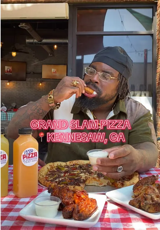 Grand Slam Pizza of Kennesaw in Kennesaw showing pizza, restaurant visit, video by placestoeatbytarik on TikTok