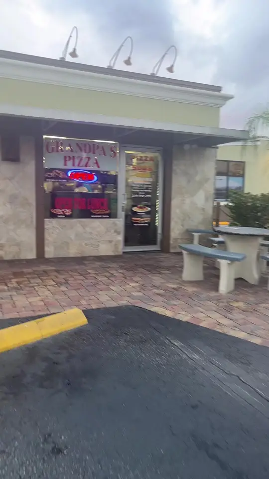 Grandpa's Pizza in Bonita Springs showing pizza, review, video by alexxissuzanne on TikTok
