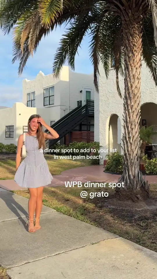 Grato in West Palm Beach showing cocktail, dinner date, video by melanie.c.anderson on TikTok