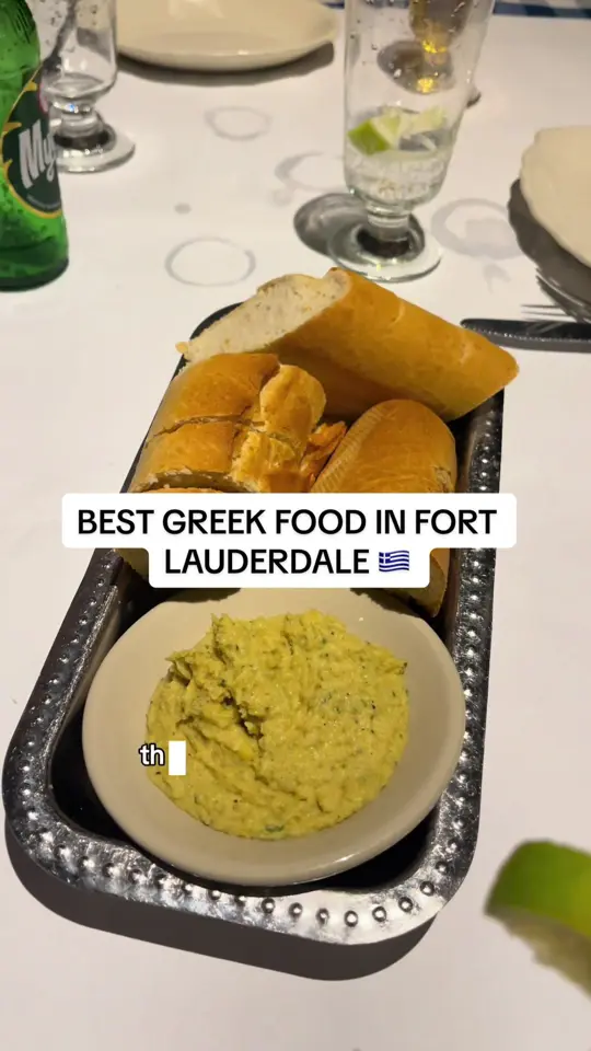 Greek Islands Taverna in Fort Lauderdale showing restaurant visit, greek food, video by valgamb on TikTok