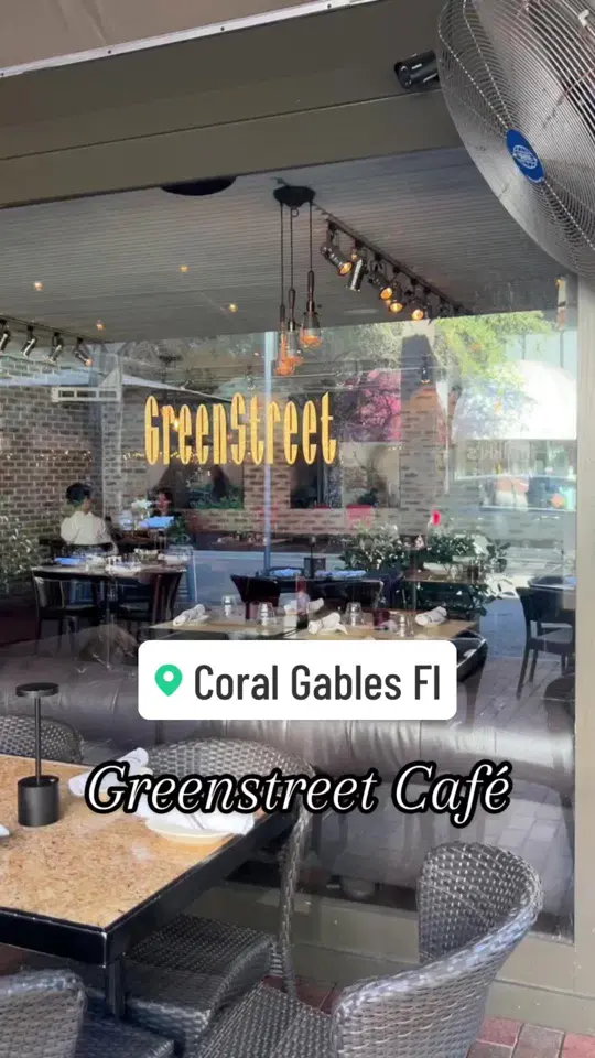 Greenstreet Cafe in Miami showing food, drinks, desserts, video by aplaceworth_ on TikTok