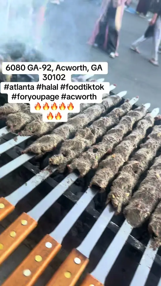 Grill Xpress in Sunrise showing kabobs, fresh kabobs, video by shawarma_grill_express on TikTok