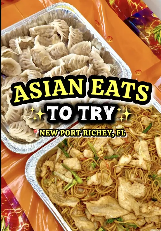 Grille One Nine Asian Fusion in Port Richey showing asian bento, drive-thru, video by thefloridaplayground on TikTok