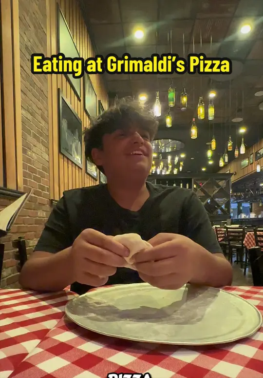 Grimaldi's Pizzeria in Fort Myers showing pizza, visit, video by edgar_baseball on TikTok