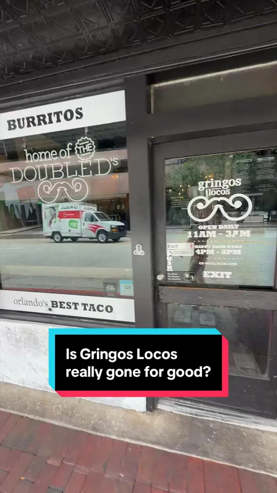 Gringos Locos in Orlando showing visit, downtown orlando, video by dave_rediscovers_orlando on TikTok