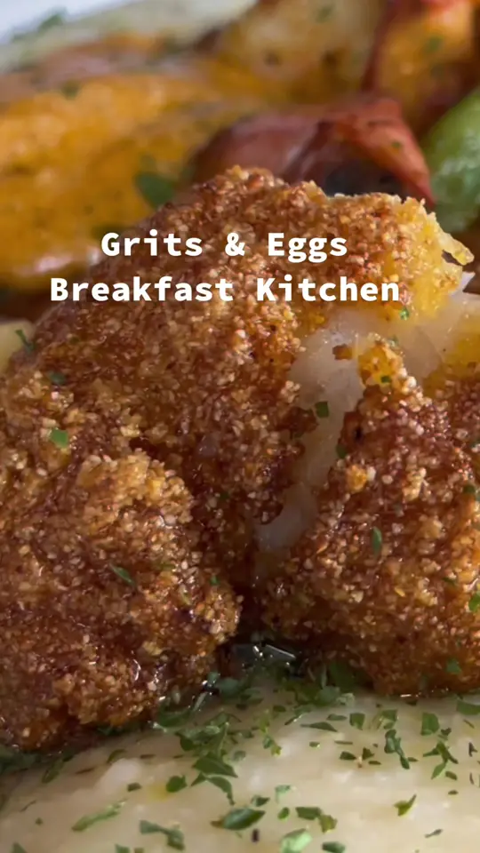 Grits and Eggs Breakfast Kitchen in Atlanta showing breakfast, menu, video by theblackfoodies1 on TikTok