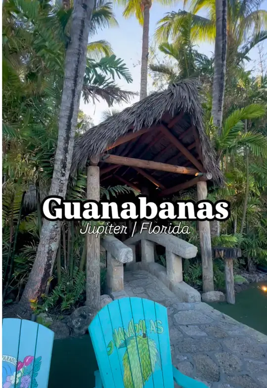 Guanabanas Restaurant in Jupiter showing atmosphere, water views, video by thingstodo.florida on TikTok
